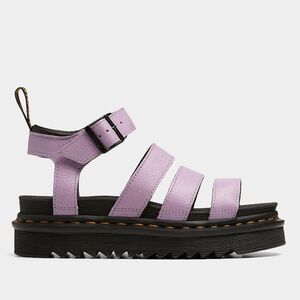 Dr Martens Blaire multi-strap leather sandal in Lilac